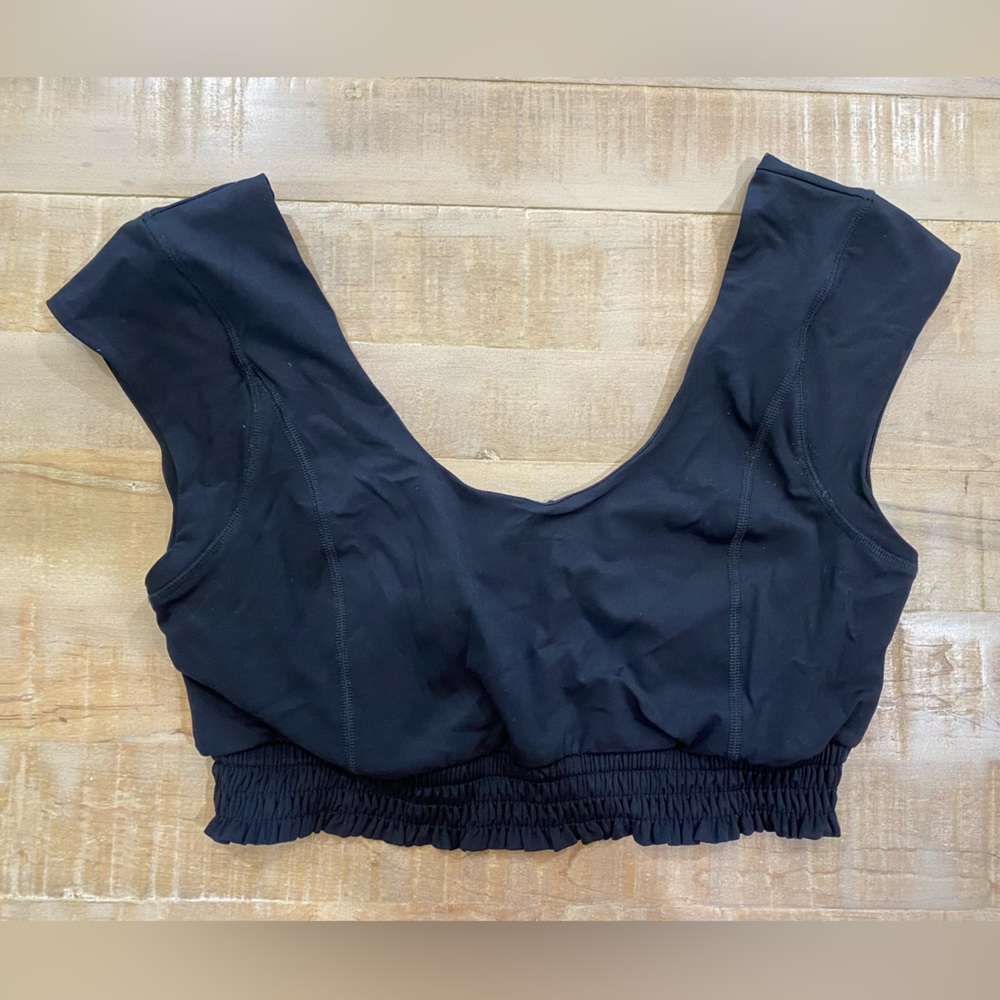 Free People FP Movement Part of Me Black crop top